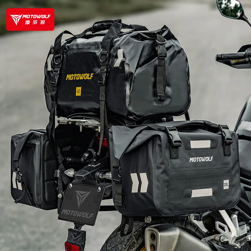 Водонепроницаемая боковая сумка MOTOWOLF для мотоцикла, дорожная сумка для езды, сумка для шлема, мотоэкипировка, сумка для мотоциклетного снаряжения
Водонепроницаемая боковая сумка MOTOWOLF для мотоцикла, дорожная сумка для езды, сумка для шлема, мотоэкипировка, сумка для мотоциклетного снаряжения