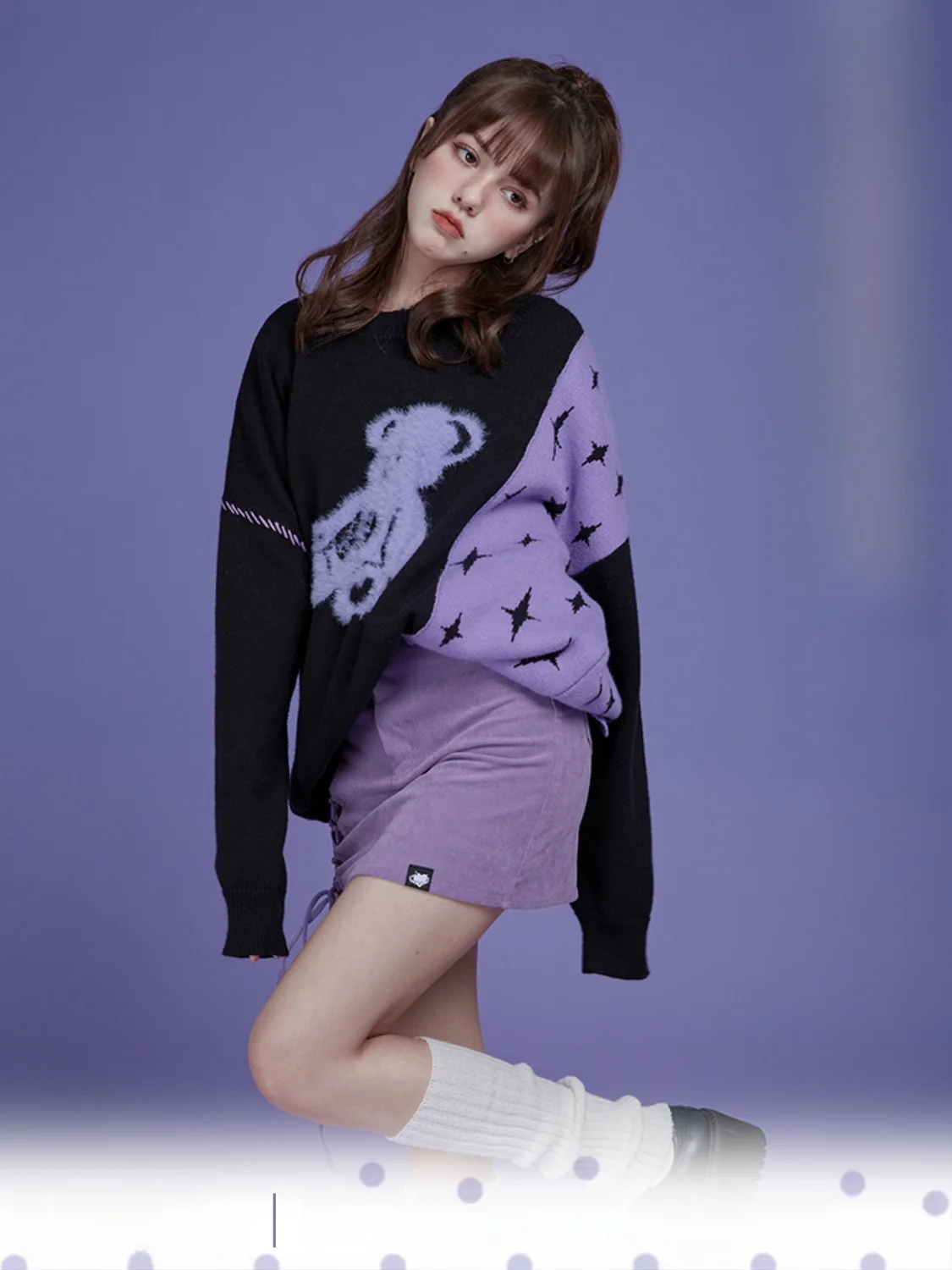 SagiDolls Фиолетовый пушистый свободный свитер средней длины с медведем Sweet Sle Thermal Faion для молодых женщин Эксклюзивный онлайн
SagiDolls Фиолетовый пушистый свободный свитер средней длины с медведем Sweet Sle Thermal Faion для молодых женщин Эксклюзивный онлайн