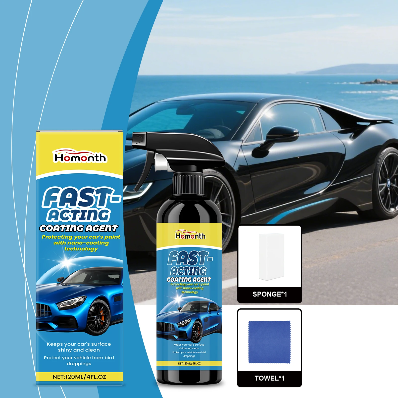 Auto Care Coating Spray Kit - Paint Protection, Mirror Shine Enhancement, Reduces Debris Buildup, Restores Shine
Auto Care Coating Spray Kit - Paint Protection, Mirror Shine Enhancement, Reduces Debris Buildup, Restores Shine