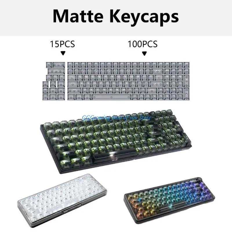 H9EB Sleek Keycaps 115 клавиш для механических клавиатур Полностью прозрачные клавиши
H9EB Sleek Keycaps 115 клавиш для механических клавиатур Полностью прозрачные клавиши