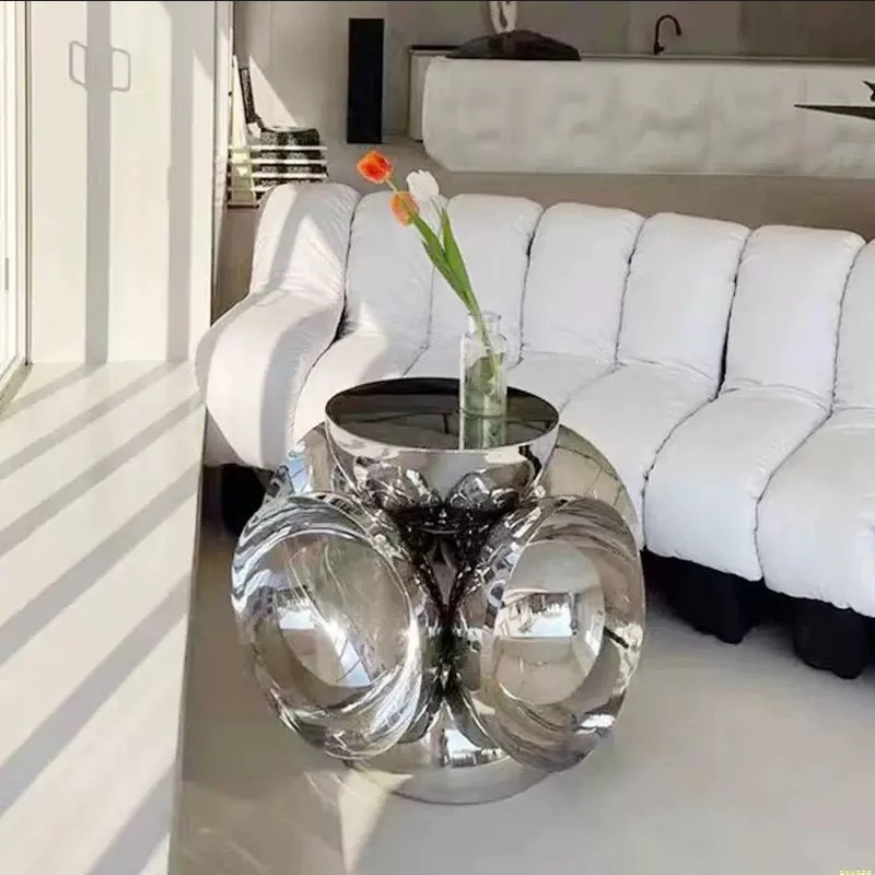 Luxury Stainless Steel Coffee Table, Geometric Round Tea Table, Living Room Side Table, Nordic Furniture, Creative Storage Desk
Luxury Stainless Steel Coffee Table, Geometric Round Tea Table, Living Room Side Table, Nordic Furniture, Creative Storage Desk