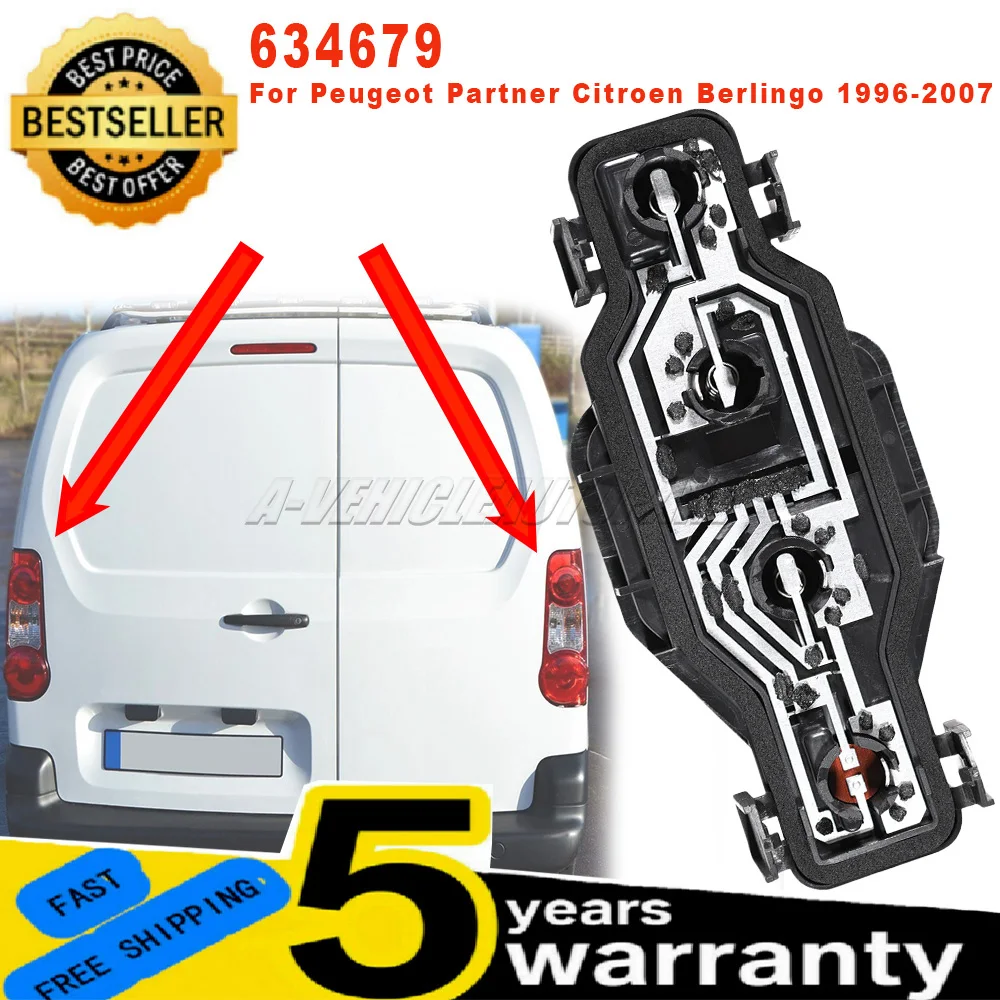 New For Citroen Berlingo Peugeot Partner 1996-2011 LH RH Rear lights Lamp Bulb Holder tail lights Holder 634679 car accessories
New For Citroen Berlingo Peugeot Partner 1996-2011 LH RH Rear lights Lamp Bulb Holder tail lights Holder 634679 car accessories