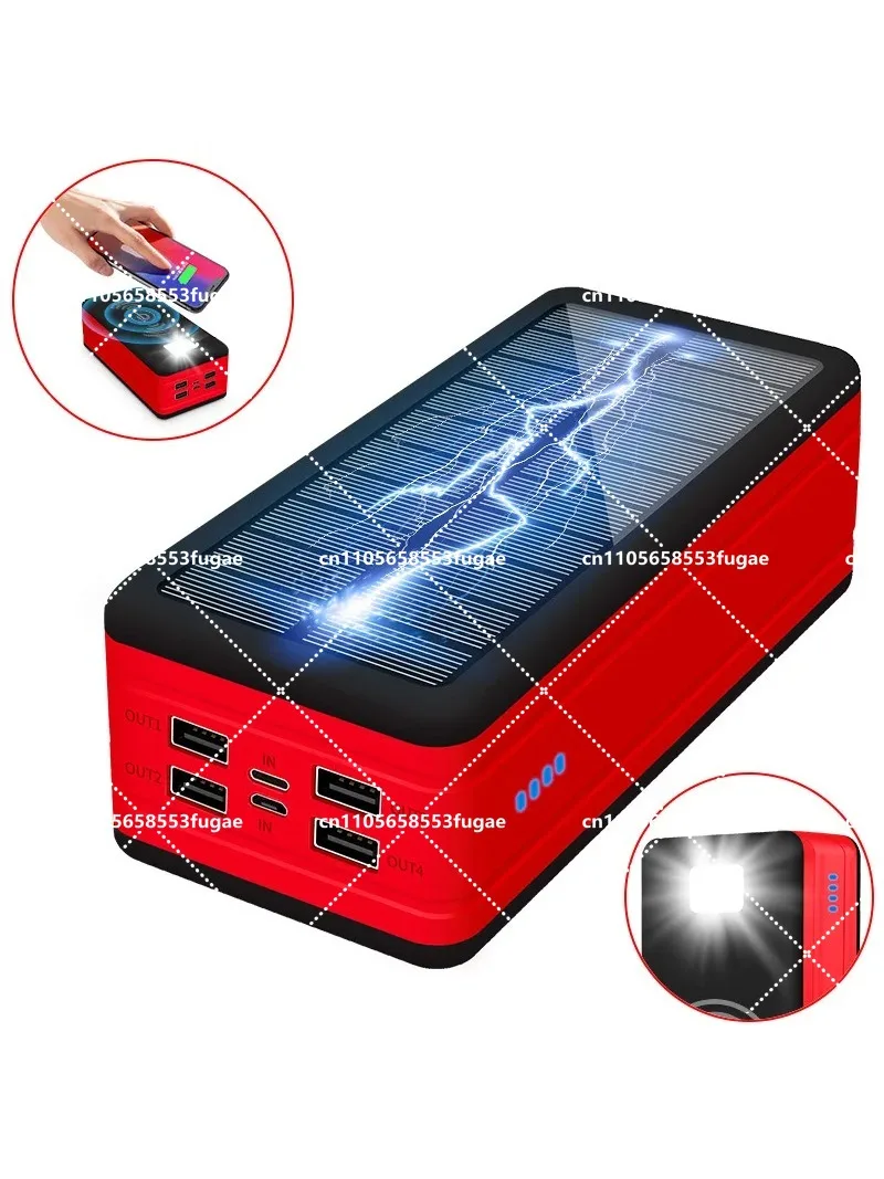 50000mAh Solar Power Bank Wireless Charger Large Capacity Outdoor Portable with Camping Light Mobile Power Supply
50000mAh Solar Power Bank Wireless Charger Large Capacity Outdoor Portable with Camping Light Mobile Power Supply