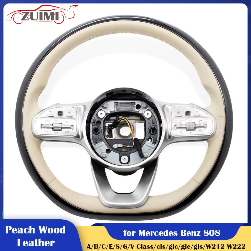 Peach wood Leather Steering Wheel for Mercedes Benz W204 W205 W211 W212 W222 W22 A/B/C/E/S/G/V Class cls glc gle gls gla cla glk
Peach wood Leather Steering Wheel for Mercedes Benz W204 W205 W211 W212 W222 W22 A/B/C/E/S/G/V Class cls glc gle gls gla cla glk