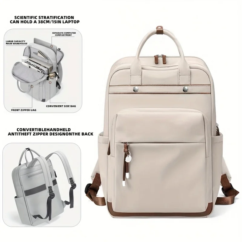 Ladies' backpack, small carry on luggage bag, travel backpack is used for carrying computers and work, very suitable for office
Ladies' backpack, small carry on luggage bag, travel backpack is used for carrying computers and work, very suitable for office