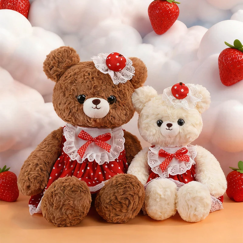 Kawaii Plush Toy Filled Doll Strawberry Skirt Hugging Bear Couple Stuffed Animal Kids Birthday Gift for Girls Cuddly Sleep
Kawaii Plush Toy Filled Doll Strawberry Skirt Hugging Bear Couple Stuffed Animal Kids Birthday Gift for Girls Cuddly Sleep