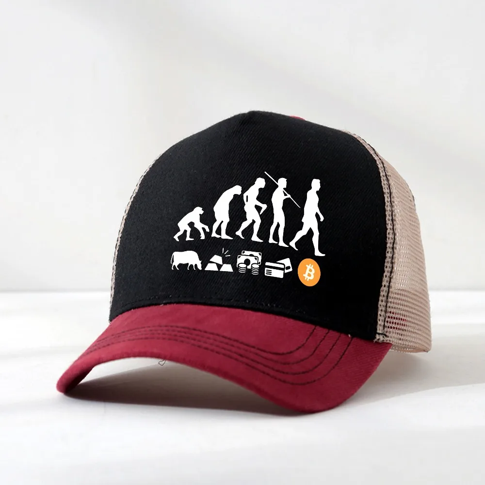 Musk Currency Evolution Same Bitcoin BTC Baseball cap fashion Coin Circle Stir Fried Bitcoin mesh breathable trucker hats
Musk Currency Evolution Same Bitcoin BTC Baseball cap fashion Coin Circle Stir Fried Bitcoin mesh breathable trucker hats