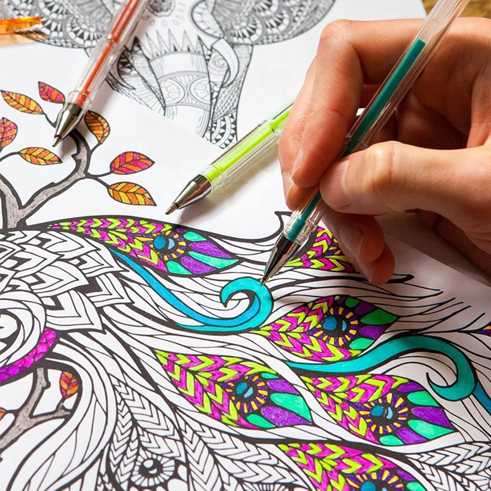 100 Colors Gel Colored Pen Multi-Color Painting Large Capacity Hand Account Pen Suitable for Adults Kids Coloring Books
100 Colors Gel Colored Pen Multi-Color Painting Large Capacity Hand Account Pen Suitable for Adults Kids Coloring Books