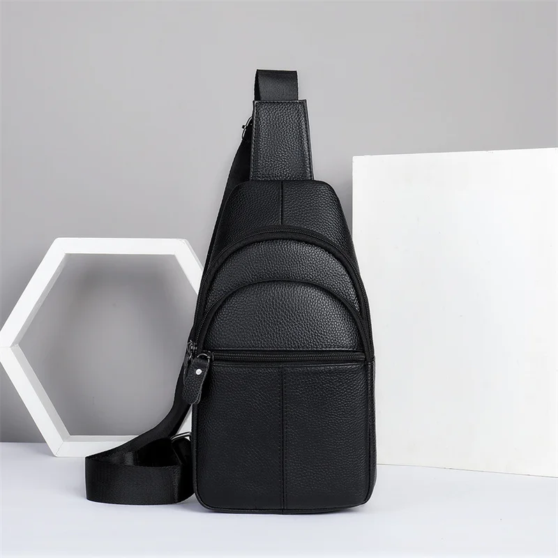 Genuine Leather Men Chest Bag Male Shoulder Bags Cowhide Purse bag Multi-pocket Sports Cross body bags Men's Handbag New 5
Genuine Leather Men Chest Bag Male Shoulder Bags Cowhide Purse bag Multi-pocket Sports Cross body bags Men's Handbag New 5