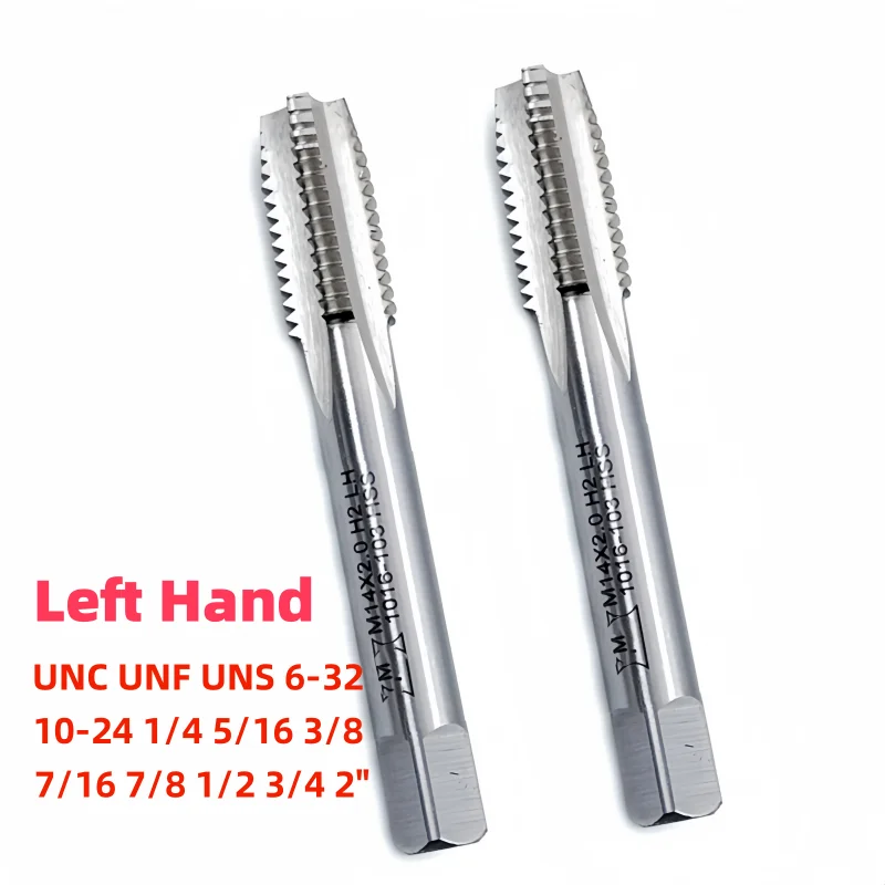 HSS Left hand American Straight Grooved Flute Tap UNC UNF UNS 6-32 10-24 1/4 5/16 3/8 7/16 7/8 1/2 3/4 2"LH Screw Threading Tap
HSS Left hand American Straight Grooved Flute Tap UNC UNF UNS 6-32 10-24 1/4 5/16 3/8 7/16 7/8 1/2 3/4 2"LH Screw Threading Tap