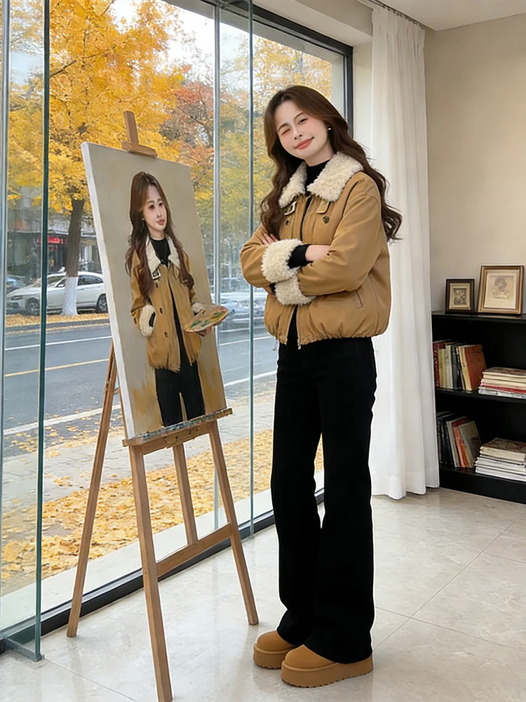 Утепленная женская зимняя куртка из хлопка с американским воротником-стойкой, новый дизайн, повседневная, в корейском стиле, свободного кроя, с длинными рукавами
Утепленная женская зимняя куртка из хлопка с американским воротником-стойкой, новый дизайн, повседневная, в корейском стиле, свободного кроя, с длинными рукавами