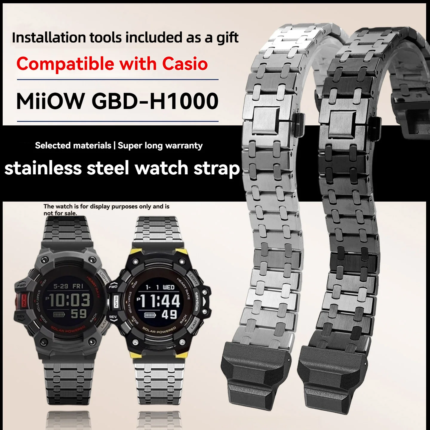 Модифицированный металлический ремешок из нержавеющей стали для часов Casio 3475 GBD-H1000 GBD-H1000-1/4/8/1A7, мужской спортивный ремешок для умных часов
Модифицированный металлический ремешок из нержавеющей стали для часов Casio 3475 GBD-H1000 GBD-H1000-1/4/8/1A7, мужской спортивный ремешок для умных часов