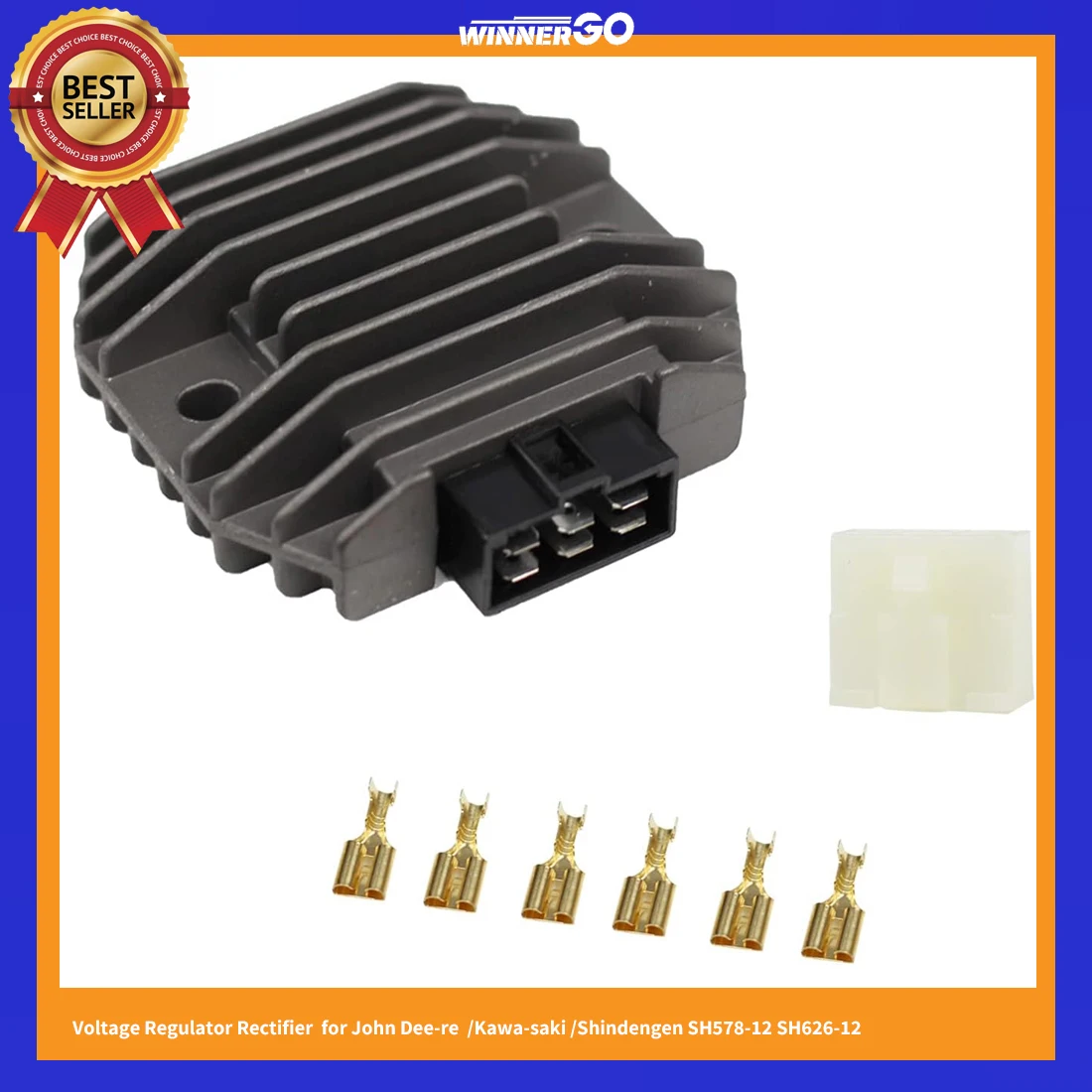 Lawn Tractor Voltage Regulator Rectifier JOHN DEERE Engines Gator F510 F525 F735 LX172 LX176 LX279 JOHNDEERE GT242 GT262 GT275
Lawn Tractor Voltage Regulator Rectifier JOHN DEERE Engines Gator F510 F525 F735 LX172 LX176 LX279 JOHNDEERE GT242 GT262 GT275