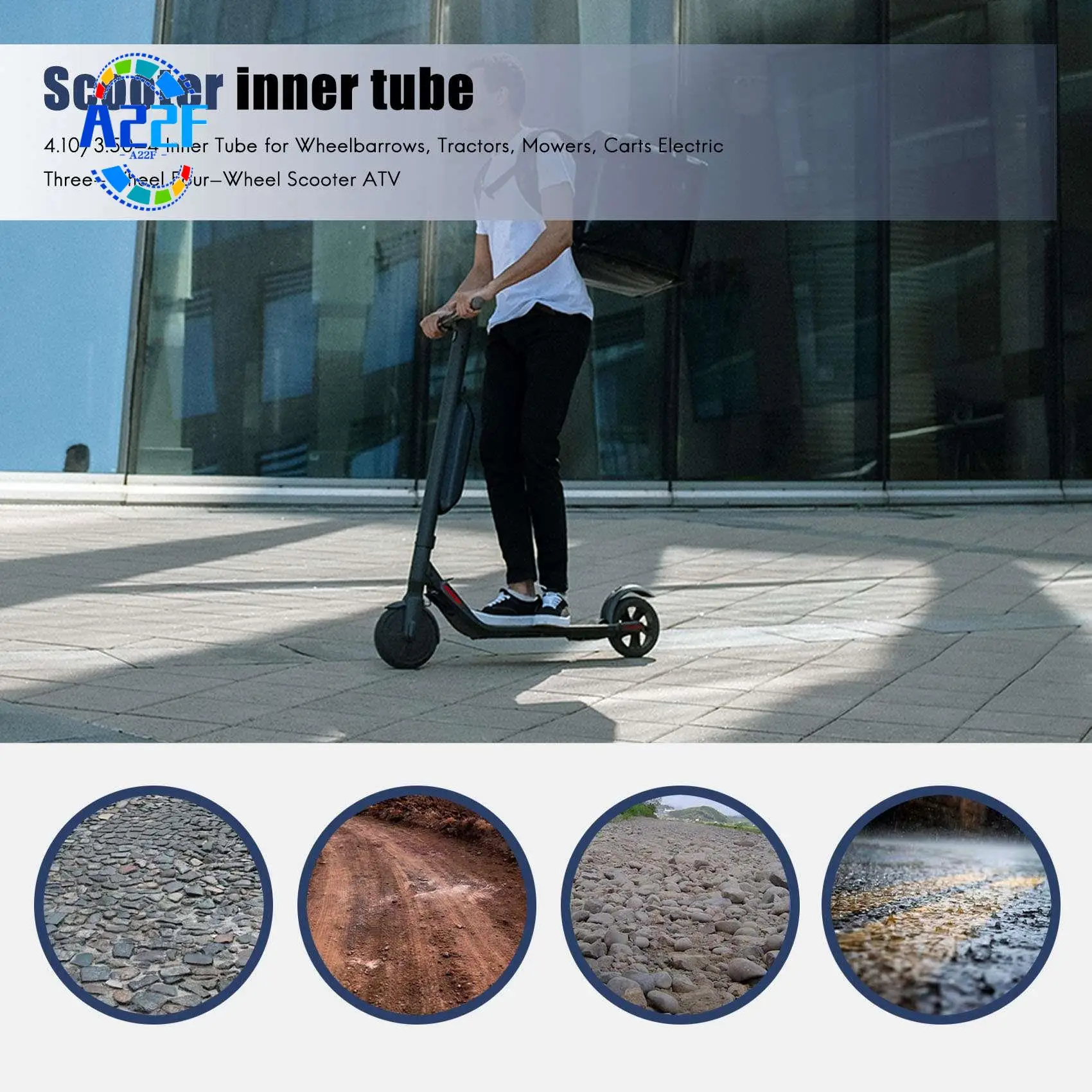 A22F-4.10/3.50-4 Inner Tube For Wheelbarrows, Tractors, Mowers, Carts Electric Three-Wheel Four-Wheel Scooter ATV
A22F-4.10/3.50-4 Inner Tube For Wheelbarrows, Tractors, Mowers, Carts Electric Three-Wheel Four-Wheel Scooter ATV