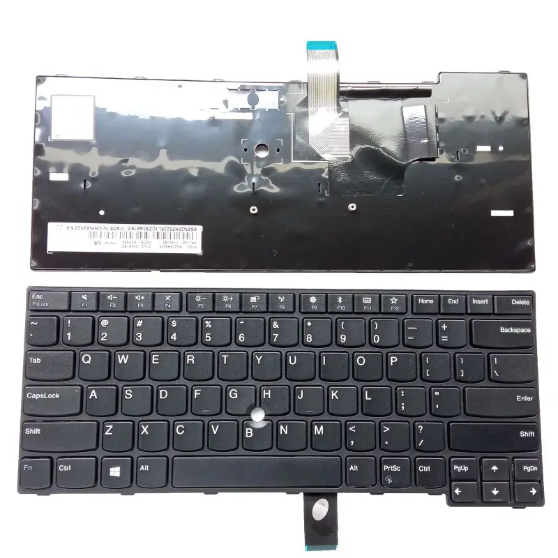 New US Black Keyboard Without Pointer for Lenovo Thinkpad E470 E470C E475 Non-Backlit
New US Black Keyboard Without Pointer for Lenovo Thinkpad E470 E470C E475 Non-Backlit
