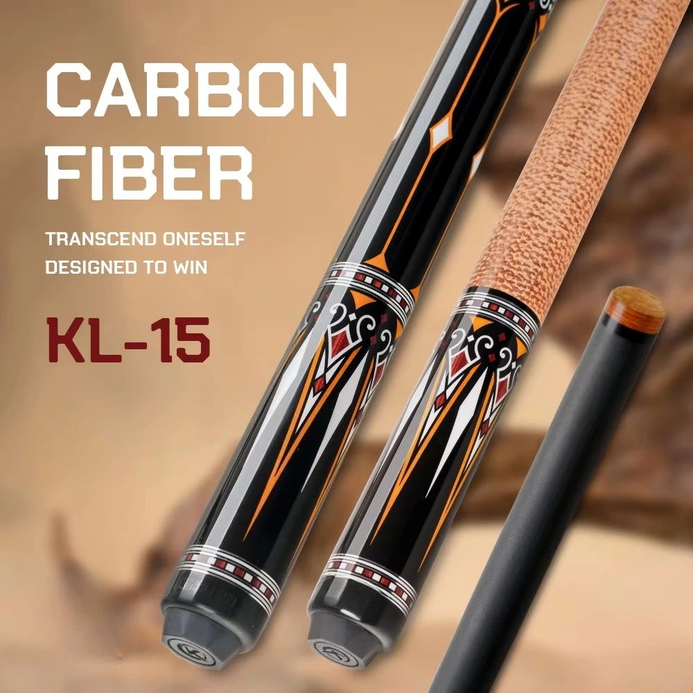 Low Deflection Carbon Fiber Pool Cue 12.5mm Precision Tip 3/8*8 Thread 1/2 Joint Design
Low Deflection Carbon Fiber Pool Cue 12.5mm Precision Tip 3/8*8 Thread 1/2 Joint Design