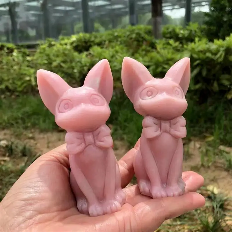 Natural Pink Opal Cartoon Cat Carving Hand Cartoon Stones Healing Polished Mineral Ornaments Home Decoration 1PCS
Natural Pink Opal Cartoon Cat Carving Hand Cartoon Stones Healing Polished Mineral Ornaments Home Decoration 1PCS