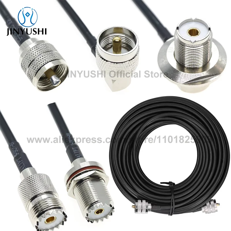 1 шт. RG58 UHF к UHF PL259 SO239 штекер-мама, прямоугольный обжимной коаксиальный разъем, удлинитель радиочастотной антенны, коаксиальный кабель 50 Ом
1 шт. RG58 UHF к UHF PL259 SO239 штекер-мама, прямоугольный обжимной коаксиальный разъем, удлинитель радиочастотной антенны, коаксиальный кабель 50 Ом