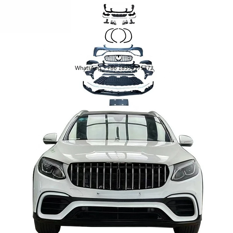 CLY X253 Car Bumper for GLC Class X253 SUV Upgrade GLC63 AMG Body Kit with Diffuser with Exhaust Tipes 2015-2019 Glc260 300
CLY X253 Car Bumper for GLC Class X253 SUV Upgrade GLC63 AMG Body Kit with Diffuser with Exhaust Tipes 2015-2019 Glc260 300