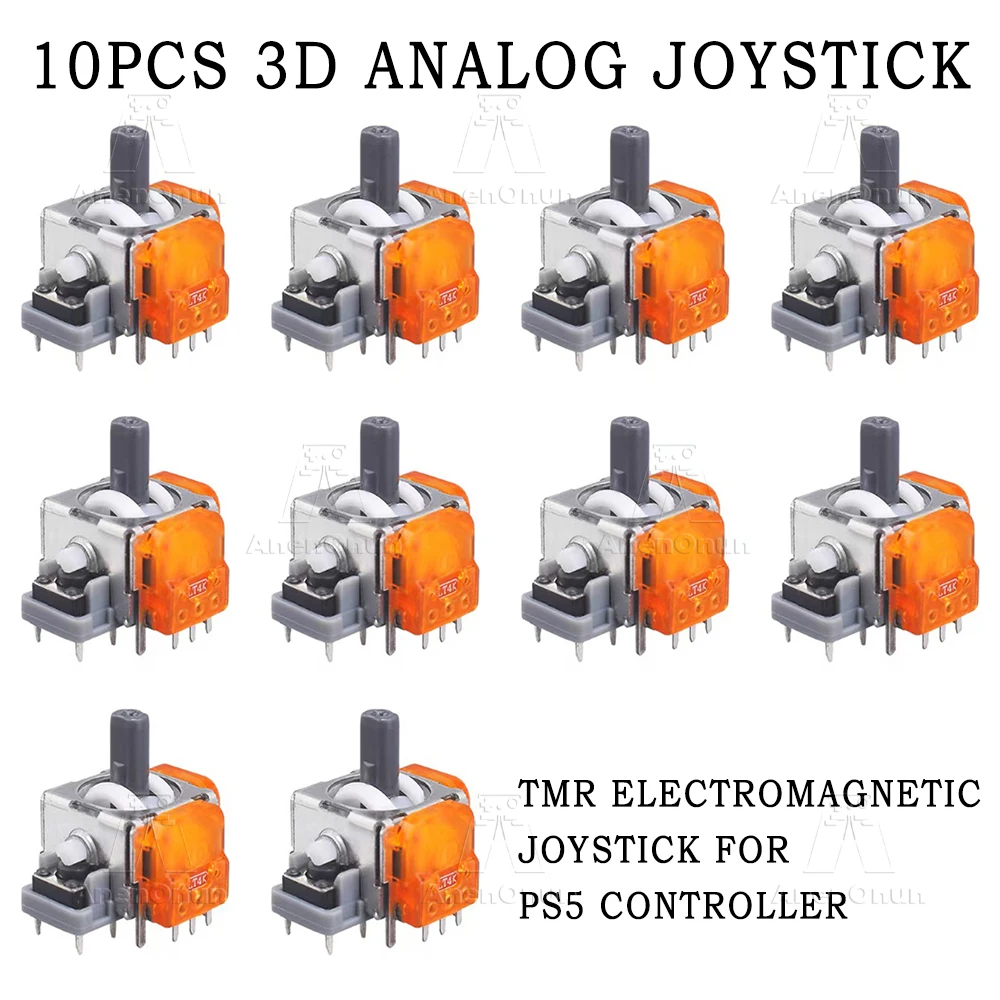 TMR Electromagnetic Joystick for PS5 Controller Gamepad Thumbstick 3D Analog Sensor Module Replacement Repair Parts Accessories
TMR Electromagnetic Joystick for PS5 Controller Gamepad Thumbstick 3D Analog Sensor Module Replacement Repair Parts Accessories