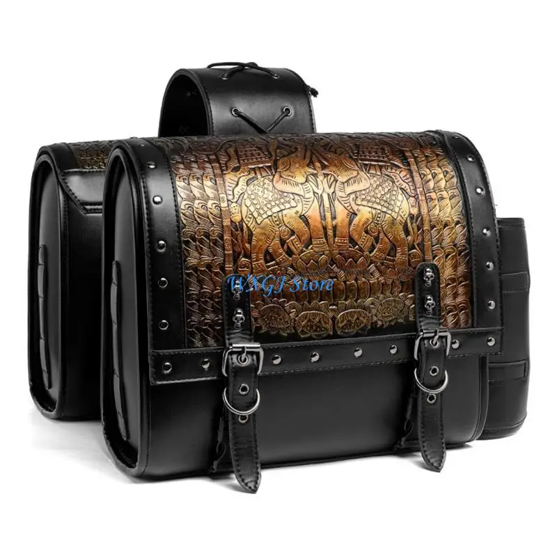 37JE 1 Pair Travel Luggage Storage Bag Over Saddles Bags Motorbike Accessories Tool Bag Retro Punk Saddlebag PU Side
37JE 1 Pair Travel Luggage Storage Bag Over Saddles Bags Motorbike Accessories Tool Bag Retro Punk Saddlebag PU Side