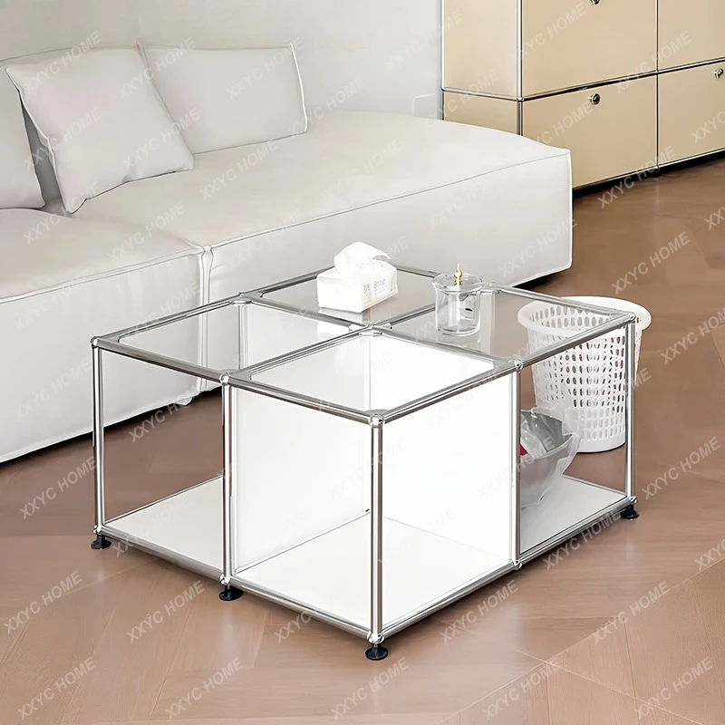 Simple medieval stainless steel coffee table sofa edge table movable small table living room
Simple medieval stainless steel coffee table sofa edge table movable small table living room