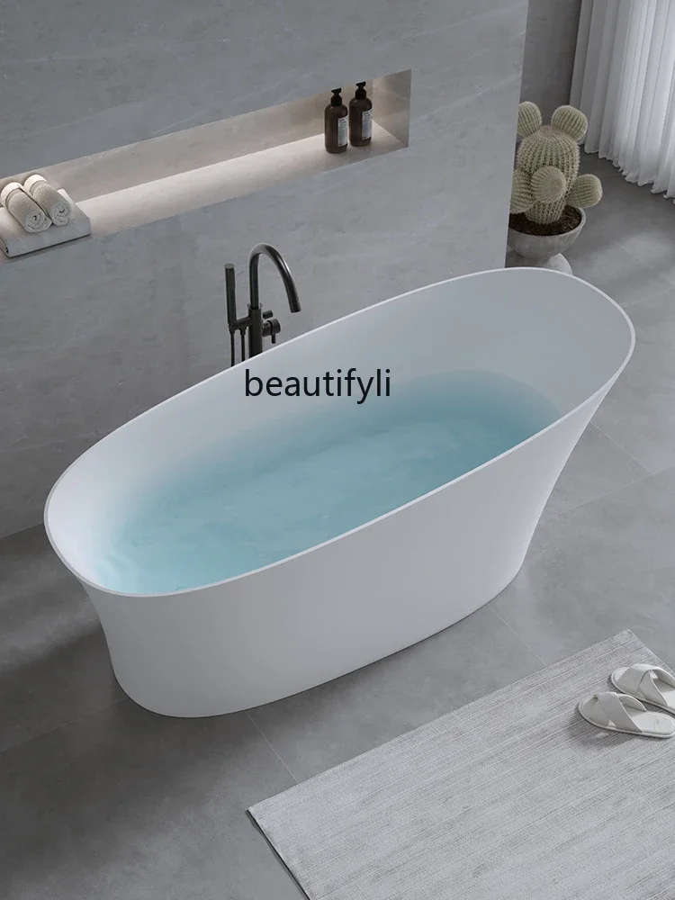Artificial Stone Household Concubine-Style One-Piece Independent Light Luxury Qimei Stone Bathtub Adult Bath
Artificial Stone Household Concubine-Style One-Piece Independent Light Luxury Qimei Stone Bathtub Adult Bath