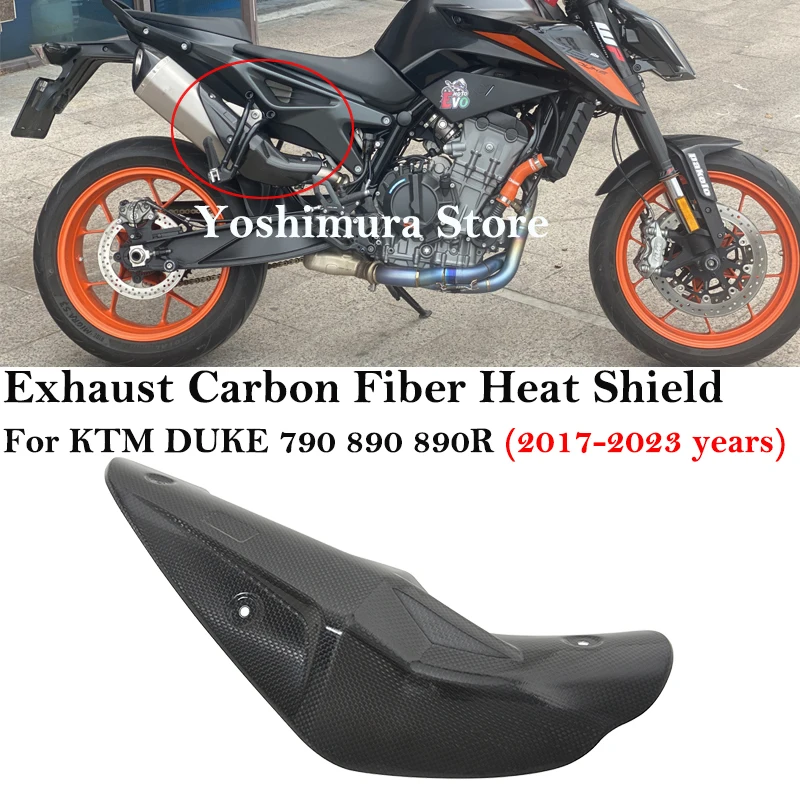 For KTM DUKE 790 890 890R 2017-2023 Muffler Motorcycle Exhasut Modify Carbon Fiber Cover Anti-Scald Cap Heat Shield Guard Proof
For KTM DUKE 790 890 890R 2017-2023 Muffler Motorcycle Exhasut Modify Carbon Fiber Cover Anti-Scald Cap Heat Shield Guard Proof