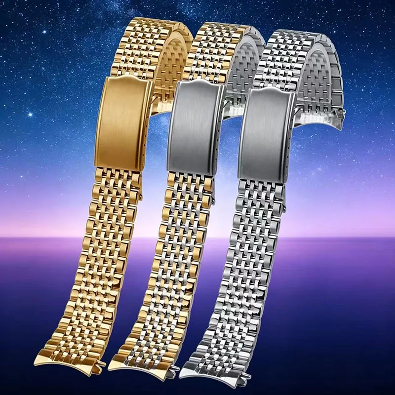 18mm 19mm 20mm for Omega Curved End Stainless Steel Watch Bracelet Retro Link Beads of Bracelet Watchbands Men's Accessories
18mm 19mm 20mm for Omega Curved End Stainless Steel Watch Bracelet Retro Link Beads of Bracelet Watchbands Men's Accessories