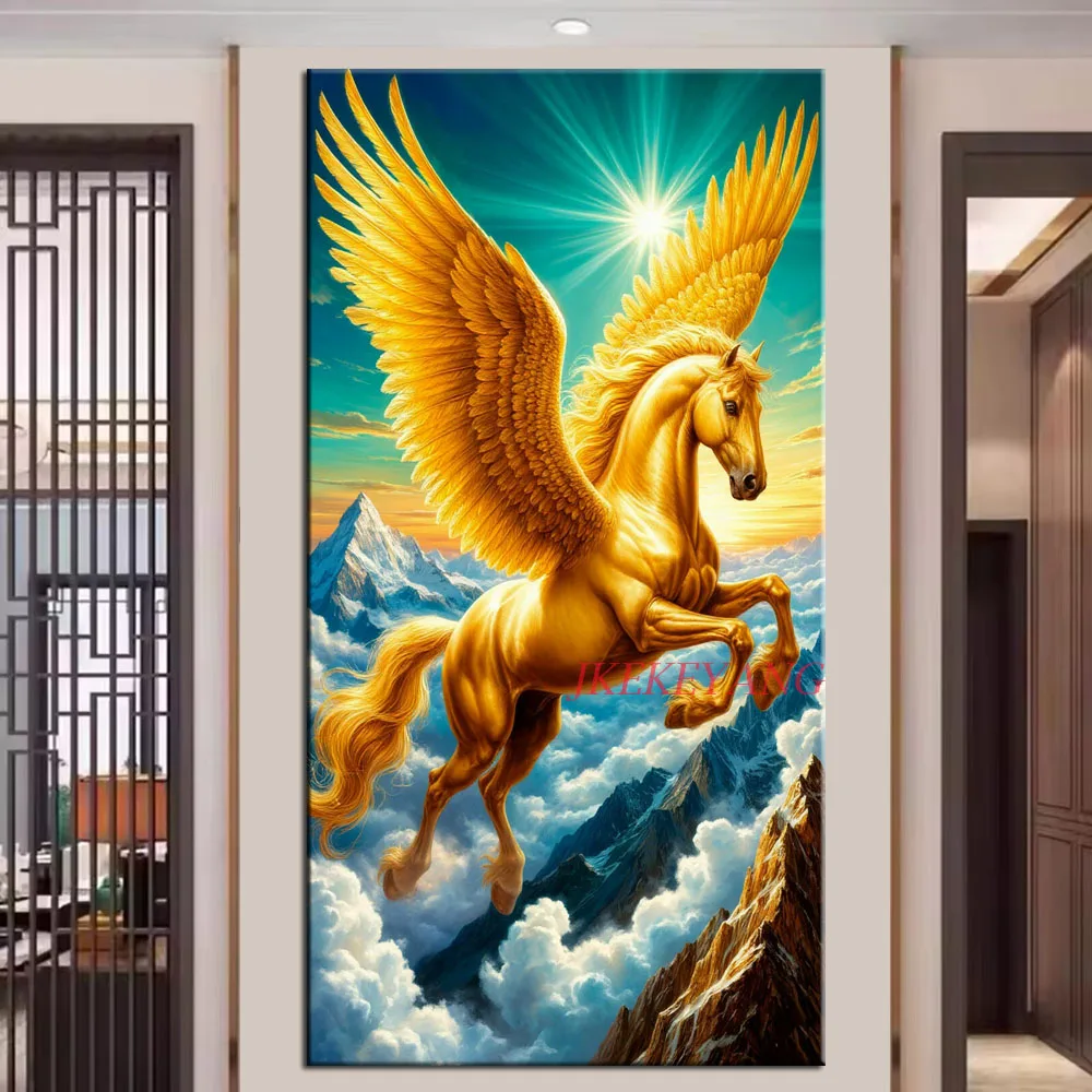 Golden Pegasus Picture DIY Diamond Painting Cross Stitch Full Drill Diamond Mosaic New Collection Home Decor
Golden Pegasus Picture DIY Diamond Painting Cross Stitch Full Drill Diamond Mosaic New Collection Home Decor