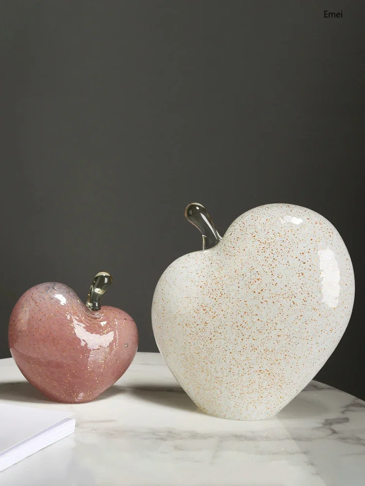 Apple Glass Ornament Creative Living Room Study Hallway Home Decoration Glass Gift
Apple Glass Ornament Creative Living Room Study Hallway Home Decoration Glass Gift