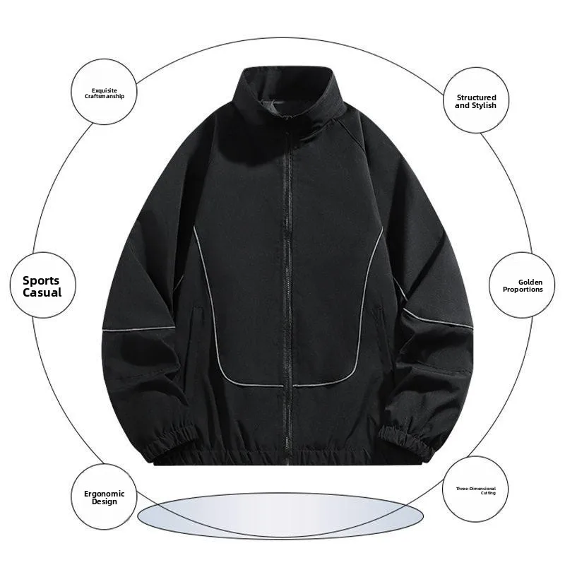 Casual Sporty Jacket Outerwear Zipper Simple Trendy Spring Autumn New Style Men's Fashion City PU Leather Long Sleeve Coat
Casual Sporty Jacket Outerwear Zipper Simple Trendy Spring Autumn New Style Men's Fashion City PU Leather Long Sleeve Coat
