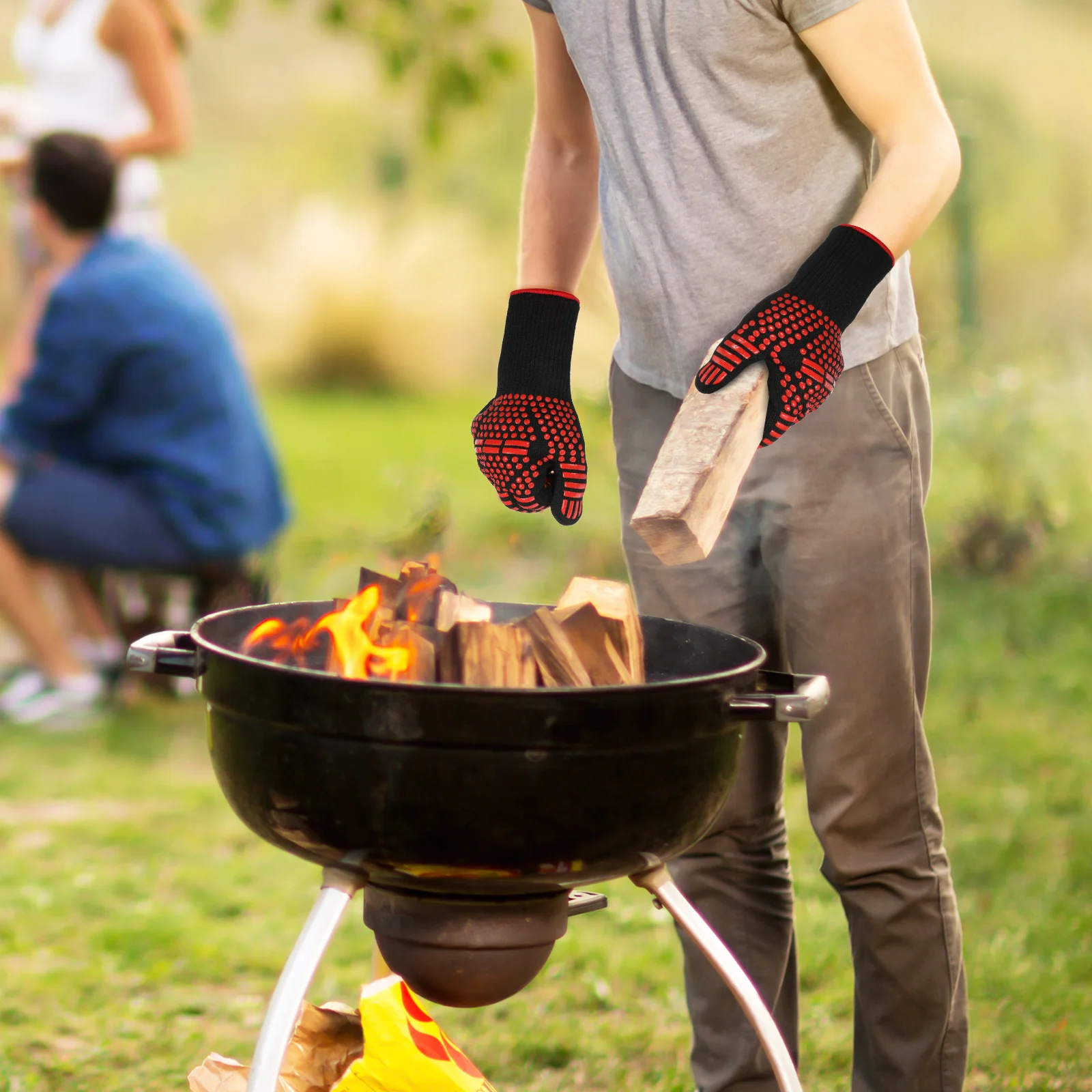 Heat Resistant Insulation BBQ Grill Proof Oven Mitts Microwave Fireproof Cooking Gloves Anti Scald Kitchen Barbecue Gloves
Heat Resistant Insulation BBQ Grill Proof Oven Mitts Microwave Fireproof Cooking Gloves Anti Scald Kitchen Barbecue Gloves