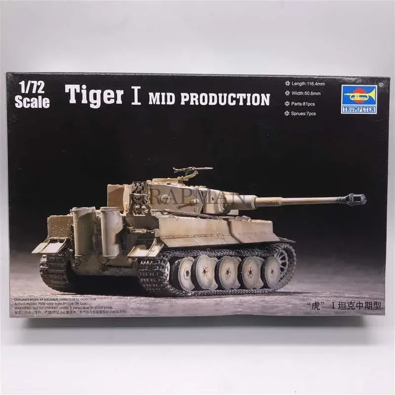 1/72 Немецкий тигр I времен Второй мировой войны, средний тип, военная сборная модель, бронетранспортные средства 07243
1/72 Немецкий тигр I времен Второй мировой войны, средний тип, военная сборная модель, бронетранспортные средства 07243