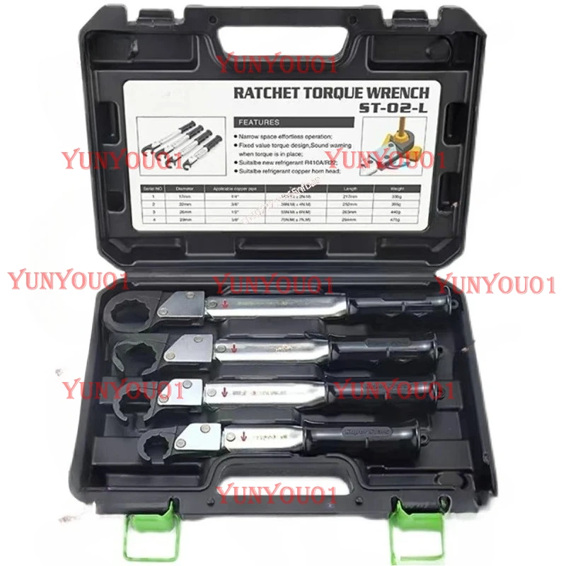 Torque Wrench ST-02-L Air Conditioning Special Set Tool Ratchet Fast Kilogram Open Torque Wrench
Torque Wrench ST-02-L Air Conditioning Special Set Tool Ratchet Fast Kilogram Open Torque Wrench