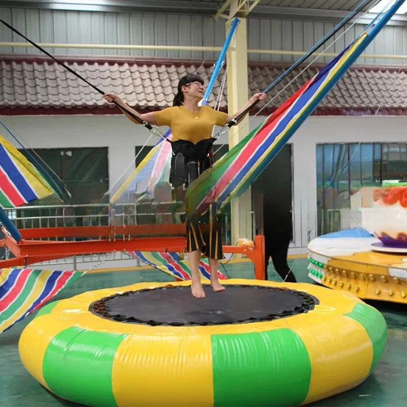 1-Person bungee trampoline for adults of all ages for a fun and safe jumping and gaming experience
1-Person bungee trampoline for adults of all ages for a fun and safe jumping and gaming experience