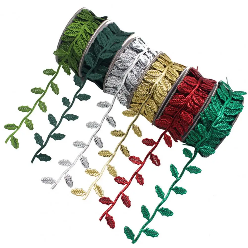 3D Leaf Lace Trim 10m Roll Colored Fabric Decorative Ribbon Multipurpose Leaf Gift Wrapping Ribbon for DIY Sewing Festival
3D Leaf Lace Trim 10m Roll Colored Fabric Decorative Ribbon Multipurpose Leaf Gift Wrapping Ribbon for DIY Sewing Festival