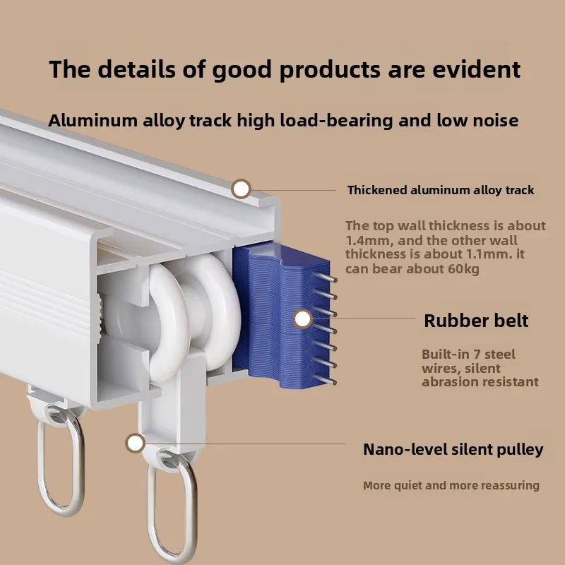 Electric curtain track intelligent automatic Xiao Ai hidden type has been connected to Mijia Tmall single and double track
Electric curtain track intelligent automatic Xiao Ai hidden type has been connected to Mijia Tmall single and double track
