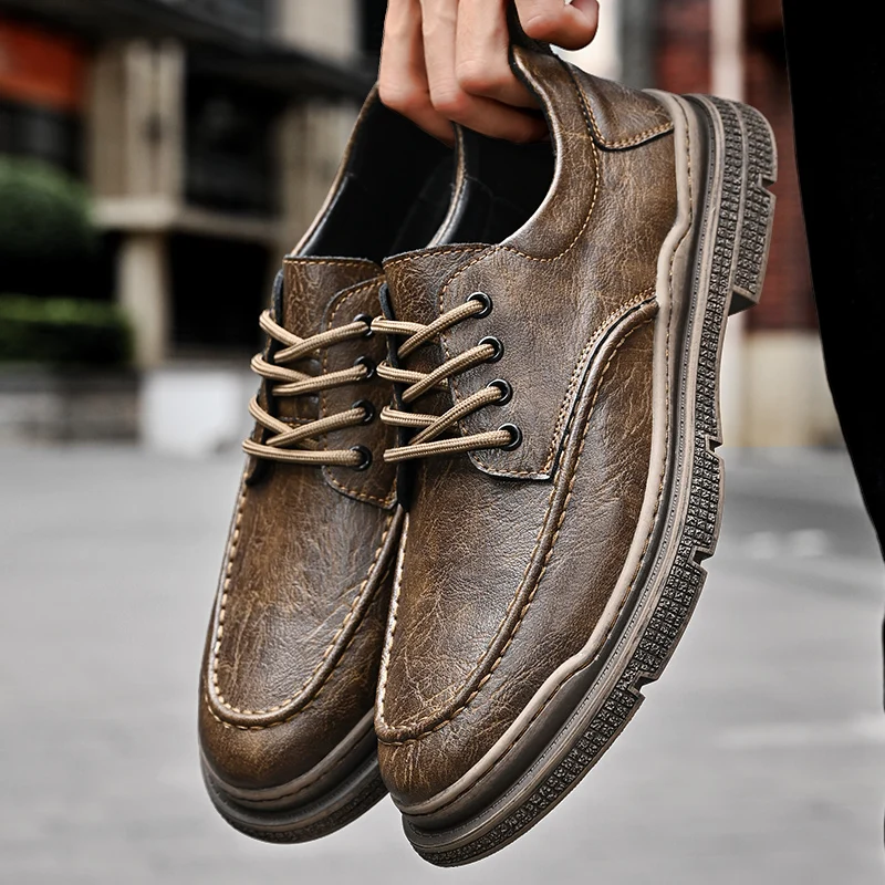 Business men's leather shoes Classic retro gentleman style Formal parties and offices Casual adult quality shoes Black versatile
Business men's leather shoes Classic retro gentleman style Formal parties and offices Casual adult quality shoes Black versatile