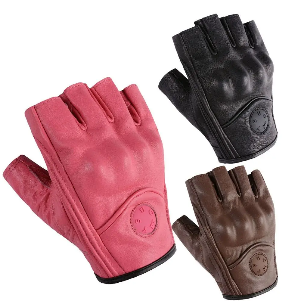 Wear-Resistant Motorcycle Gloves Vintage Anti-Slip Racing Gloves Fingerless Goatskin Leather Half Finger Gloves Women Men
Wear-Resistant Motorcycle Gloves Vintage Anti-Slip Racing Gloves Fingerless Goatskin Leather Half Finger Gloves Women Men
