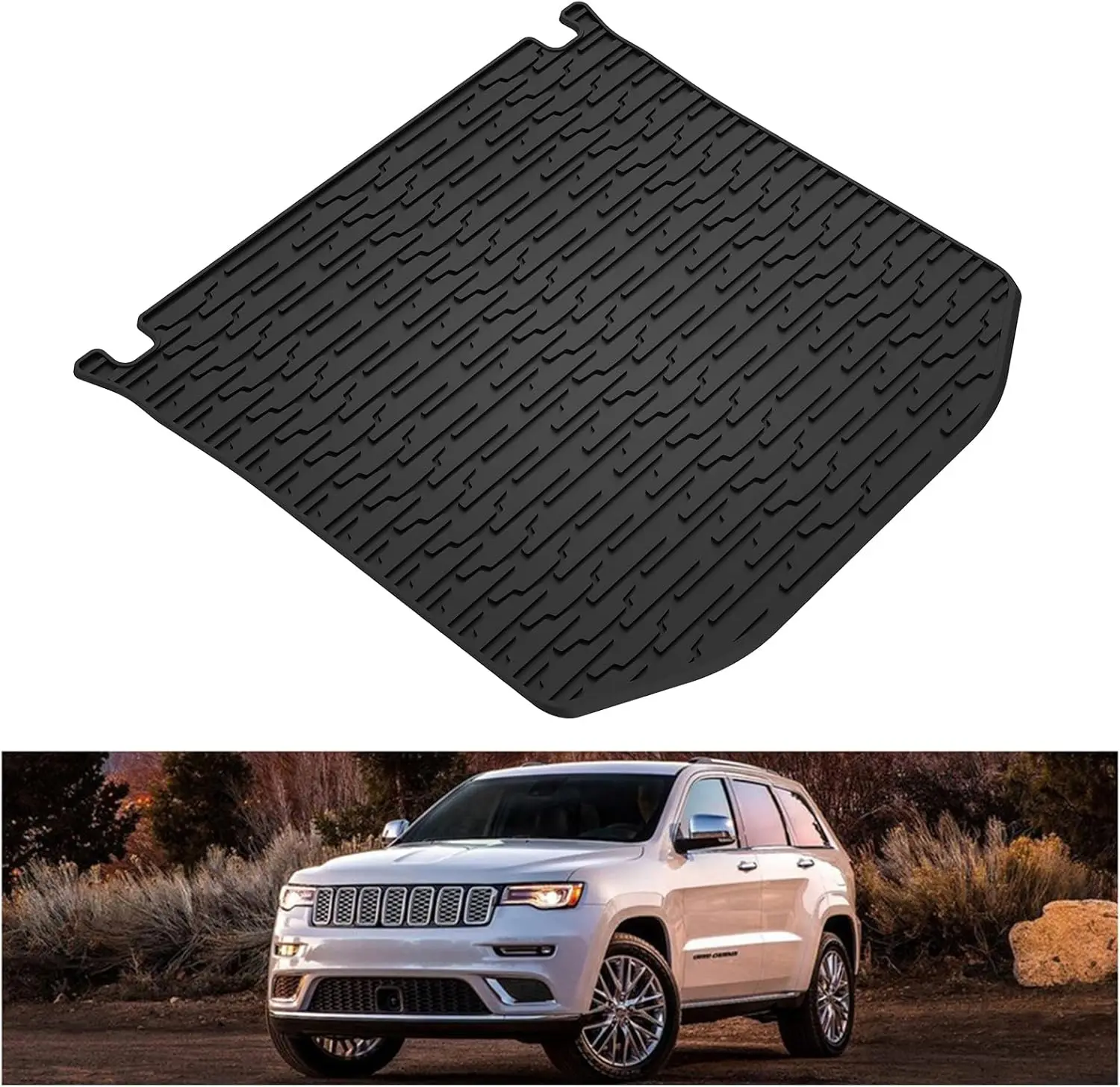Cargo Mat for 2011-2021 Jeep Grand Cherokee, Custom Fit All Weather Rear Trunk Liner, Heavy Duty TPE Tray Black
Cargo Mat for 2011-2021 Jeep Grand Cherokee, Custom Fit All Weather Rear Trunk Liner, Heavy Duty TPE Tray Black