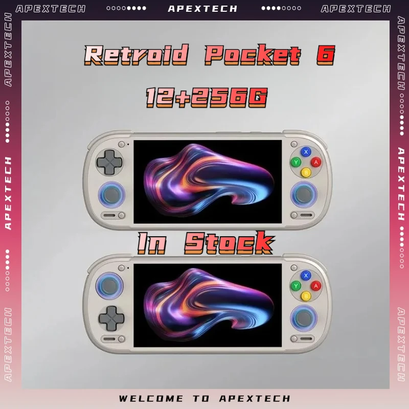 Retroid Pocket 6 RP6 Android Handheld Game Console 5.5 Inch 1080P 120Hz AMOLED 6000mAh 8GEN2 with Hall-Effect Trigger In Stock
Retroid Pocket 6 RP6 Android Handheld Game Console 5.5 Inch 1080P 120Hz AMOLED 6000mAh 8GEN2 with Hall-Effect Trigger In Stock