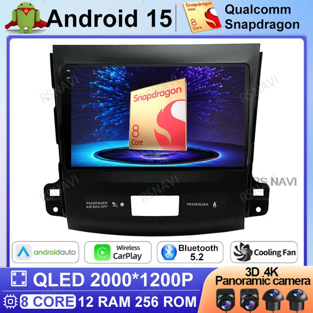 Android 15 Car Radio For Mitsubishi Outlander 2006-2011 Peugeot 4007 Citroen C-Crosser AI Voice Wireless Carplay Auto GPS DVD BT
Android 15 Car Radio For Mitsubishi Outlander 2006-2011 Peugeot 4007 Citroen C-Crosser AI Voice Wireless Carplay Auto GPS DVD BT
