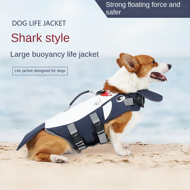 Dog Summer Swimsuit Shark Model Pet Dog Life Jacket Adjustable Safety Vest Canine Swimming Suit For Small Medium Large Dogs
Dog Summer Swimsuit Shark Model Pet Dog Life Jacket Adjustable Safety Vest Canine Swimming Suit For Small Medium Large Dogs
