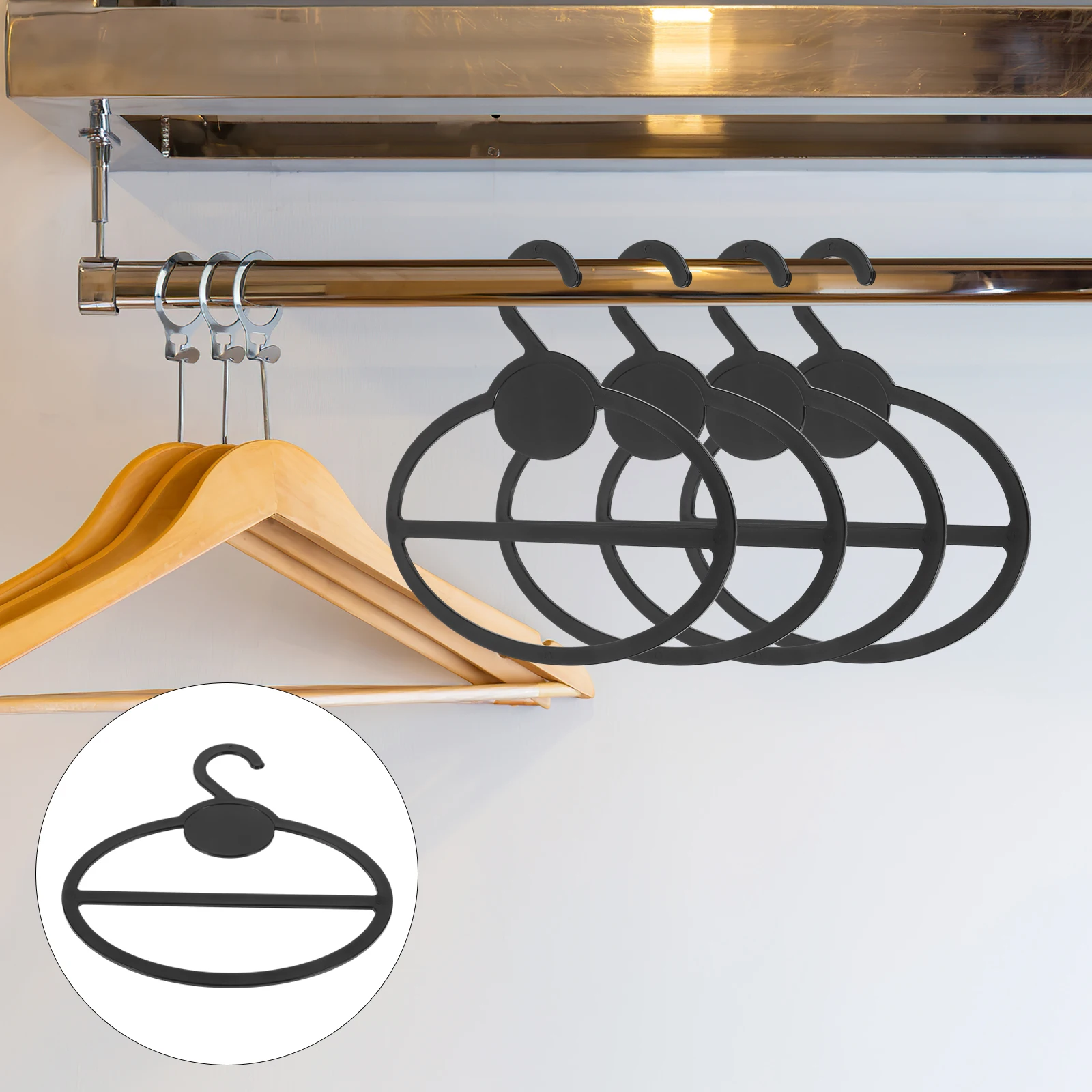 10pcs Black 13cm Round Hook Scarf Stand Organizer Hanger Commercial Rack Storage Solution Clothes Accessories Holder
10pcs Black 13cm Round Hook Scarf Stand Organizer Hanger Commercial Rack Storage Solution Clothes Accessories Holder
