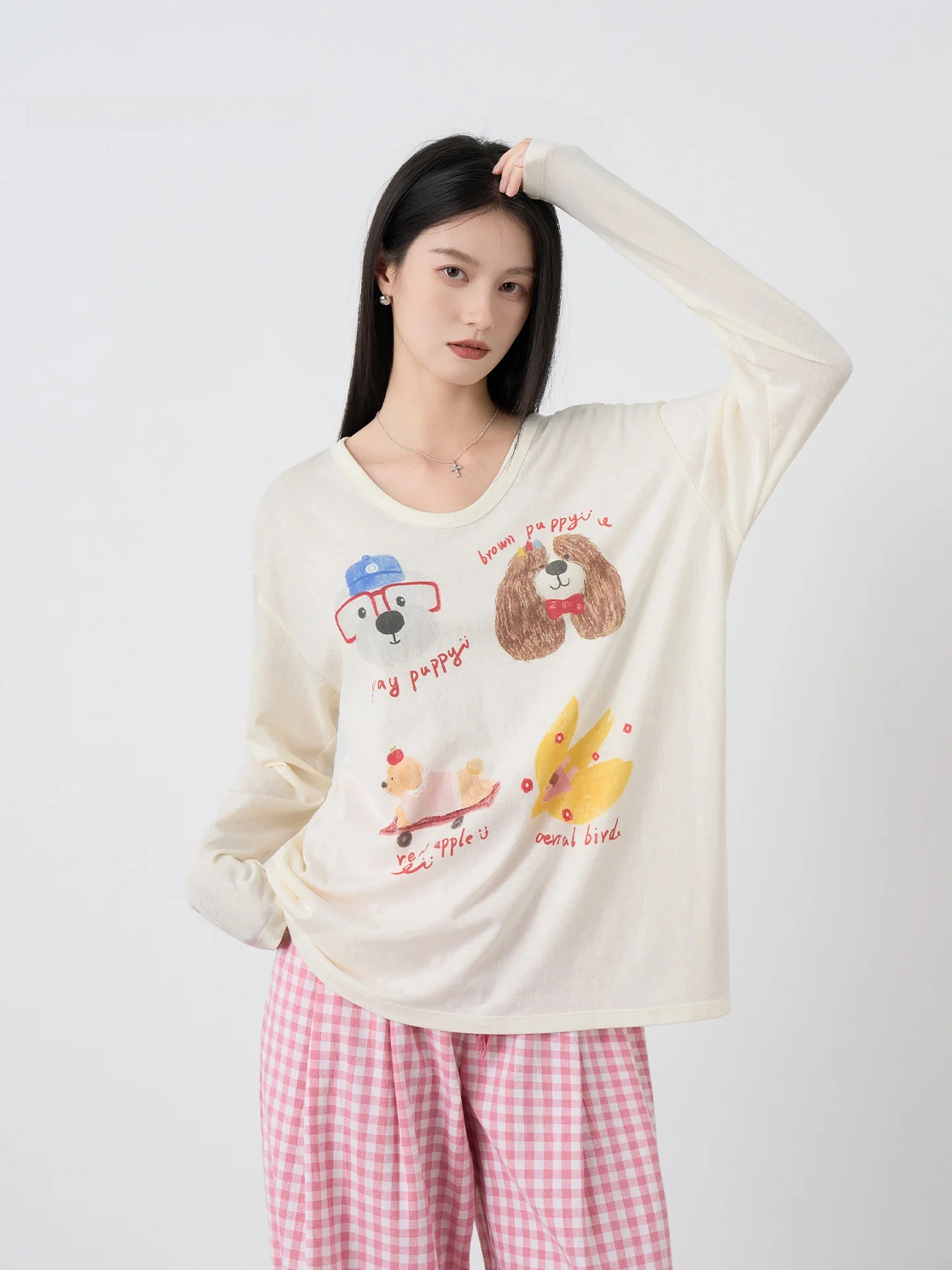 Удобная длинная футболка с животным принтом от Li Ynuo MPBY, простой дизайн, летний повседневный хлопковый топ для женщин
Удобная длинная футболка с животным принтом от Li Ynuo MPBY, простой дизайн, летний повседневный хлопковый топ для женщин