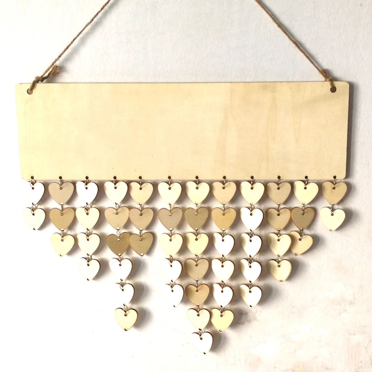 50pcs Birthday Hanging Wooden Board Diy Calendar For Home Wall Decoration Family Festival Reminder With 50 Heart Slices Rope
50pcs Birthday Hanging Wooden Board Diy Calendar For Home Wall Decoration Family Festival Reminder With 50 Heart Slices Rope