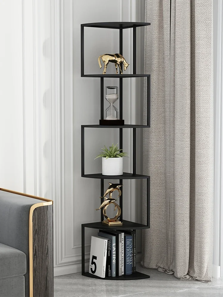 Light luxury creative vertical corner bookshelf simple household wrought iron shelf floor office
Light luxury creative vertical corner bookshelf simple household wrought iron shelf floor office