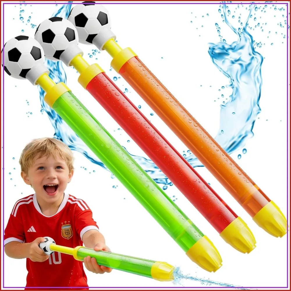 Soccer Themed Water Blaster Squirt Gun, 3 Pack Summer Pool Toy for Outdoor Beach Backyard Fun
Soccer Themed Water Blaster Squirt Gun, 3 Pack Summer Pool Toy for Outdoor Beach Backyard Fun