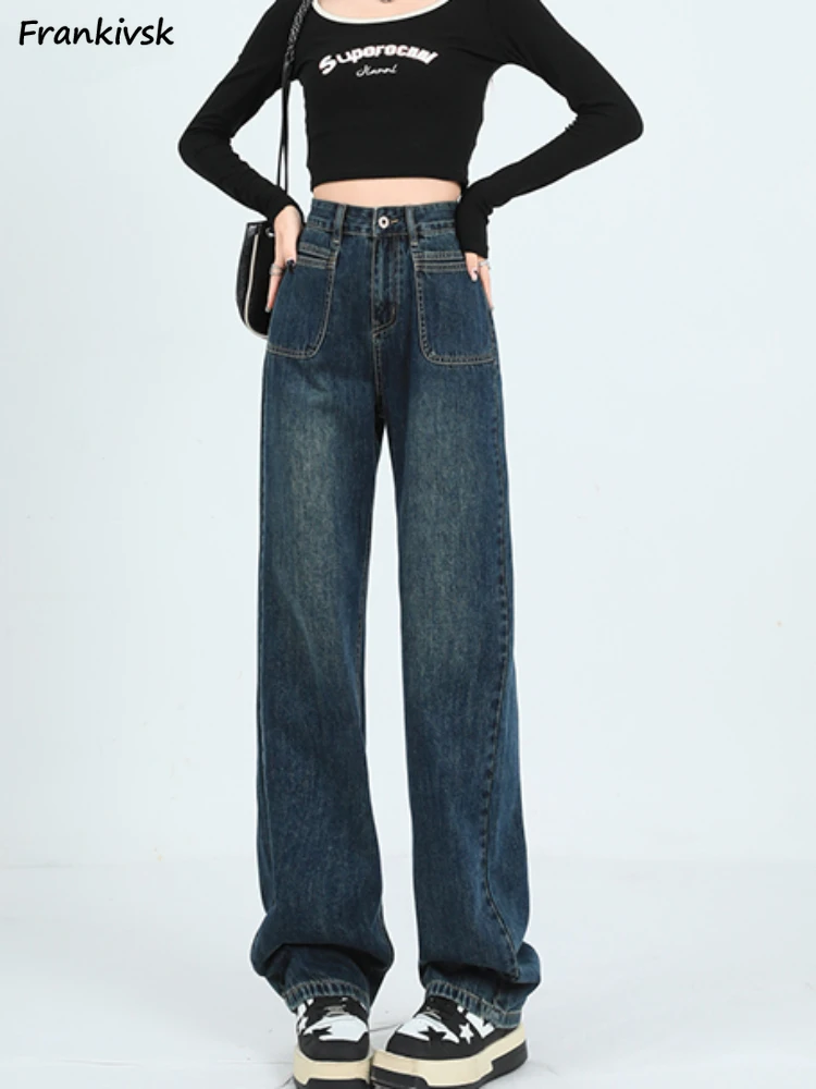 Jeans Women All-match Stylish High Waist American Style Y2k Hotsweet Youthful Popular Denim Trousers Autumn Vintage Schoolgirls
Jeans Women All-match Stylish High Waist American Style Y2k Hotsweet Youthful Popular Denim Trousers Autumn Vintage Schoolgirls
